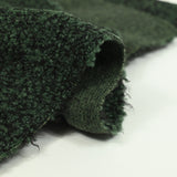 Lainage bouclette vert chiné noir
