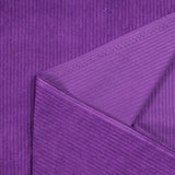 Violet ribbed polyester velvet