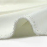 Crepe de poliéster pesado Madeleine White