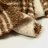 Billy woolen checkered loop brown and broken white tiles