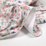 Coton imprimé amour passion rose et vert d'eau