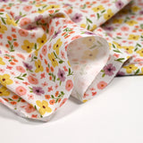 Cotton Printed Love Passion Rose and mustard