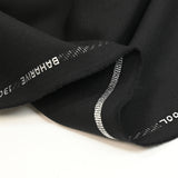 Tissu tailleur Super 130’s en laine vierge noir