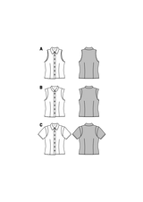 Patron Burda n°6527: Blouse d'été