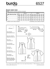 Patron Burda n°6527: Blouse d'été