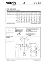 Patron N°6609 Burda : Robe à poche
