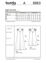 Patron N°6663 Burda : Robe d'été