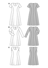 Patron N°6680 Burda style : Robe
