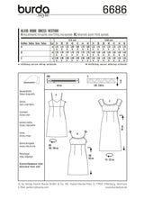 Patron N°6686 Burda : Robe à bretelles