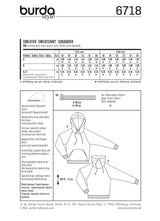 Patron n°6718: Sweatshirt homme