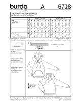 Patron n°6718: Sweatshirt homme