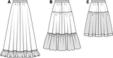Patron n°6739 : Jupe élastique