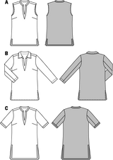 Patron n°6809 : Blouse, Tunique col en V
