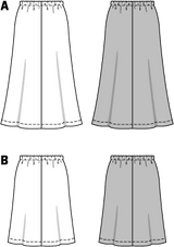 Patron n°6818 : Jupe légère