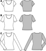 Patron n°6820 : T-shirt avec manches
