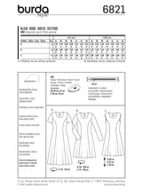 Patron n°6821 : Robe cintrée