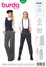 Patron n°6856 : Pantalon avec plis à la taille