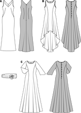 Patron n°6866 : Robe de soirée, Robe chasuble, Transparent