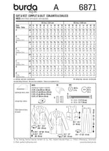 Patron n°6871 : Costume et Veste pour homme