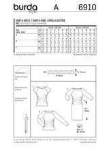 Patron n°6910 : T-shirt et Robe