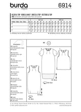 Patron n°6914 : Haut et Robe