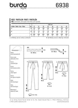Patron n°6938: Pantalon et short