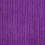 Violet ribbed polyester velvet