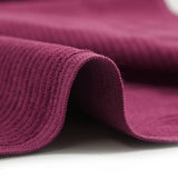 Velours polyester côtelé magenta