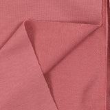 Jersey french terry coton Bio bois de rose