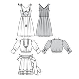 Patrón N ° 7443: Vestido