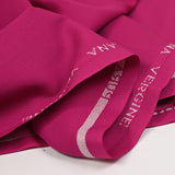 Gabardina de lana virgen rosa fucsia