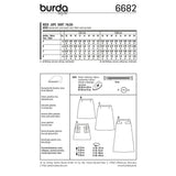 Patron Burda n°6682 : Jupe
