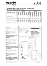 Patron n°7031 : Robe et T-shirt