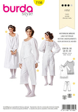 Patron n°: 7156 Sous vêtements historiques Femme