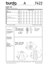 Patron n°7422 : Cape