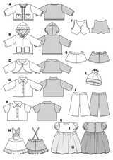 Patron n°7753 : Vêtements de poupées