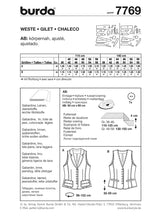Patron n°7769 : Gilet