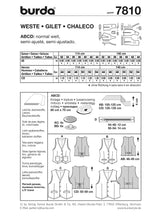 Patron n°7810 : Gilet