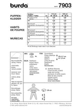 Patron n°7903 : Robes de poupées
