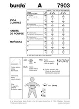 Patron n°7903 : Robes de poupées