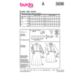 Patron Burda n°5696 : Robe