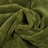 Olive green bamboo sponge fabric sold per meter