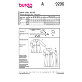 Patron Burda kids n°9206 : Robe