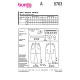 Patron Burda n°5703 : Pantalon