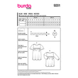 Patron Burda kids n°9201 : Robe
