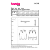 Patron Burda kids n°9210 : Jupe