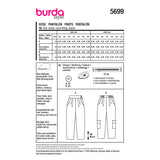 Patron Burda n°5699 : Pantalon