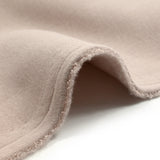 Tissu sweat minkee épais beige rosé