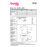 Patron Burda n°5710 : Pull