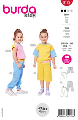 Patron Burda kids n°9182 : Pantalon
